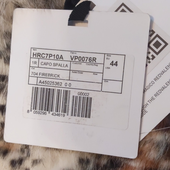 🆕 VALENTINO 100% Rabbit Fur Leopard Print Coat - Picture 15 of 15